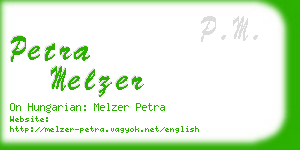 petra melzer business card
